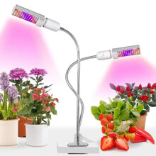 Wolka LED-groeilamp met dubbele kop voor kamerplanten