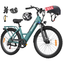 ZAZAWORK C14 Electric bike 36V 17.5AH Samsung Battery 26''Coummuter E-bike 120KM