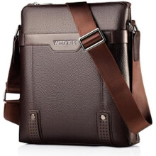 Leren schoudertas/documentenhouder/zakelijke tas/casual tas voor heren - Bruin