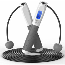 Verstelbaar draadloos digitaal springtouw met calorieënteller. Voor oefeningen en krachttraining. Geschikt voor fitness.