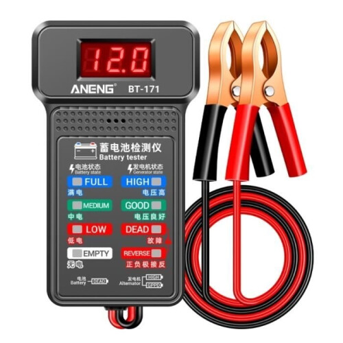 12V 100-2000CCA auto-accutester, accubelastingstester, starthulp en verwarmingssysteem