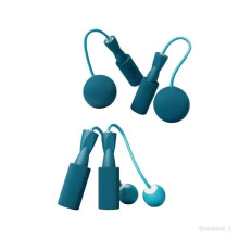 Springtouw - Unisex - Fitness - Blauw - 2 paar (heren, dames, kinderen) met verzwaarde bal