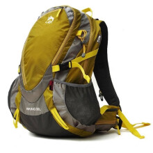 Waterdichte nylon outdoor klimrugzakken van 30 liter met regenhoes voor kamperen en bergbeklimmen - Khaki