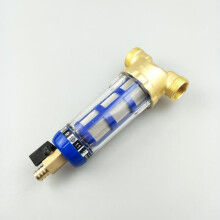 Herbruikbaar waterfilter - ZVD - Sedimentfilter - 40 micron - Zelfreinigend - Transparante behuizing