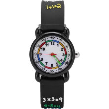 DUO kinderhorloge, waterdicht kinderhorloge, 3D cartoonontwerp, klein polshorloge voor leerlingen
