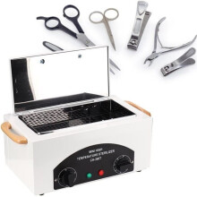 Elektrische sterilisator voor hoge temperaturen voor nagelkunstinstrumenten, desinfectiekast voor manicure, EU-stekker - SPR