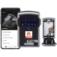 Sleutelkluis met Bluetooth-verbinding, wandmontage, geschikt voor buitengebruik, werkt met je smartphone.