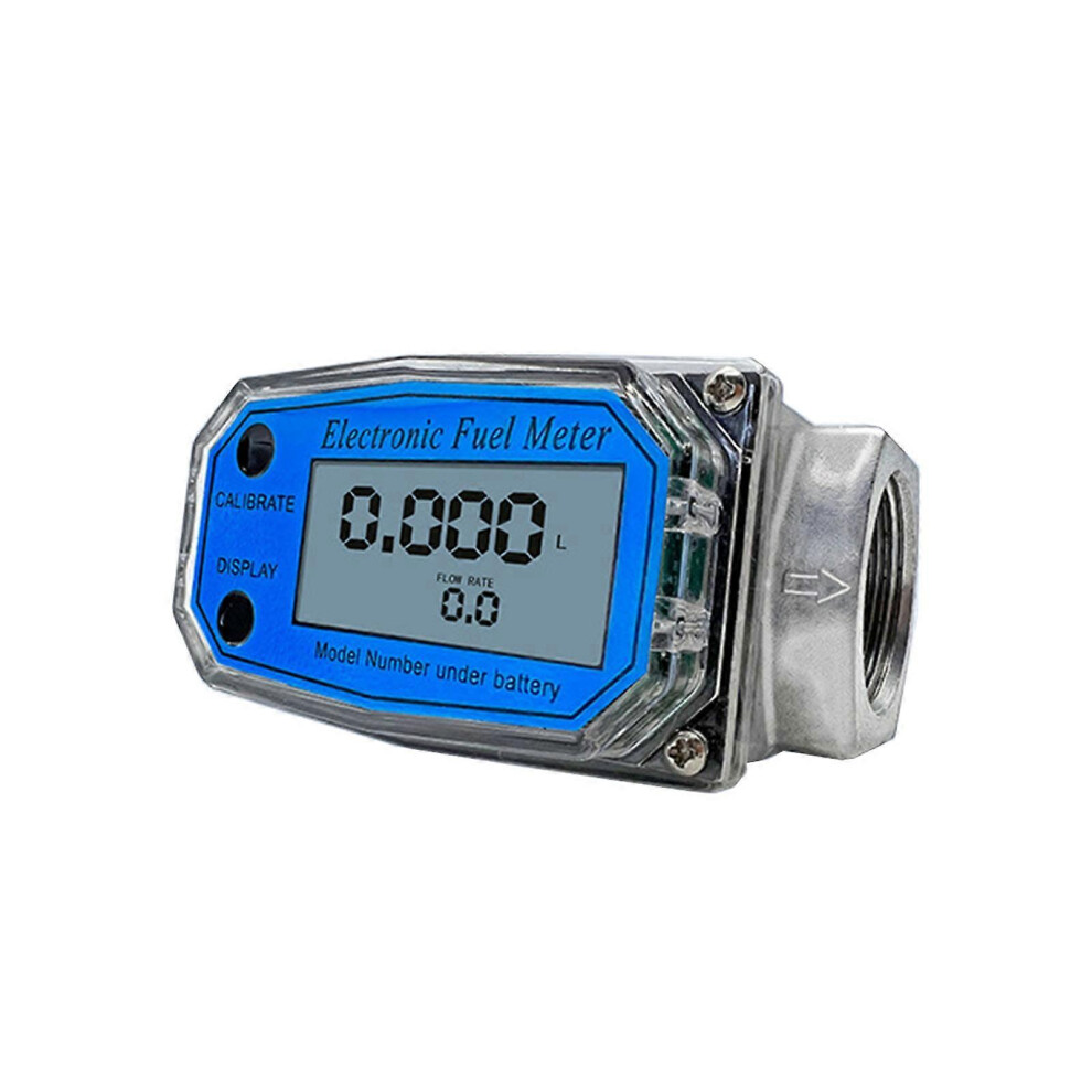 Electronic Turbine Flow Sensor Meter 1-3 Inch For Fuel Water Diesel Kerosene Methanol 1 Percent Accuracy 0.6Mpa Pressure Battery Operated 6966168165064