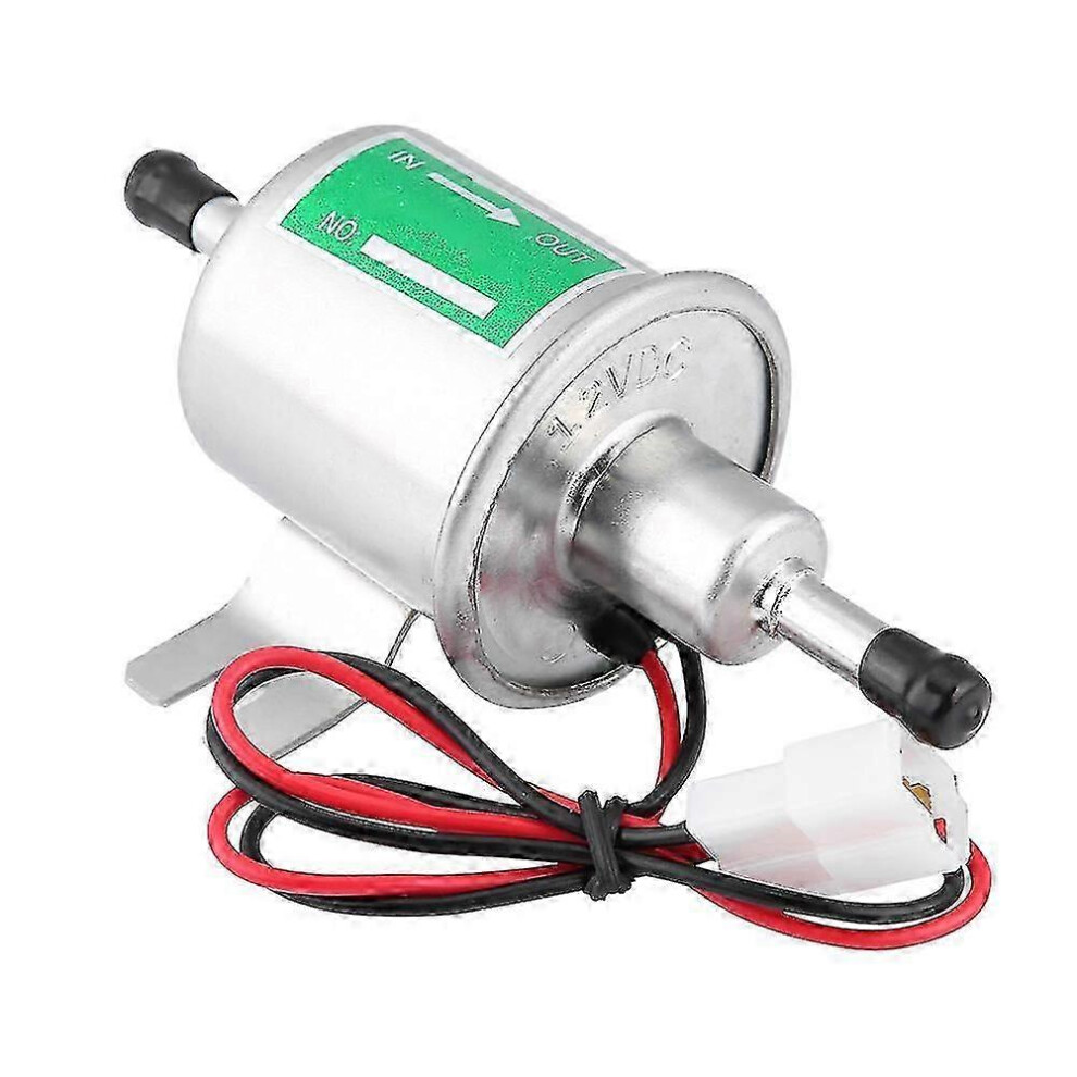 Electric Fuel Pump 12V Universal For Gasoline Diesel Generators Hep-02A Aluminium Plunger Type 8Mm Connector 80-100L/H Flow 6966168166177