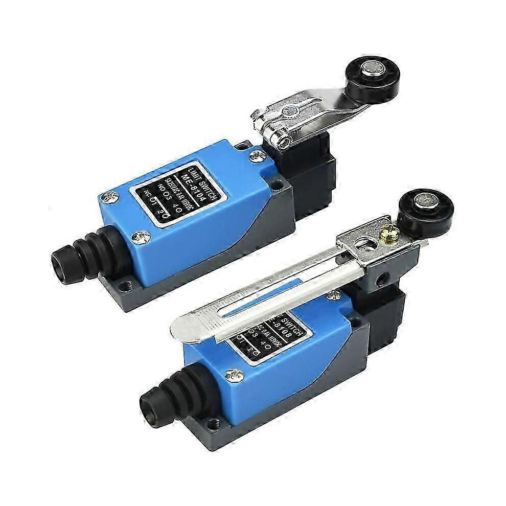 2 Pcs Me-8108 Limit Switch Ac250v 5A Adjustable Rotating Arm 2 Nc 2 No For Industrial Control Garage Doors 6966168166474