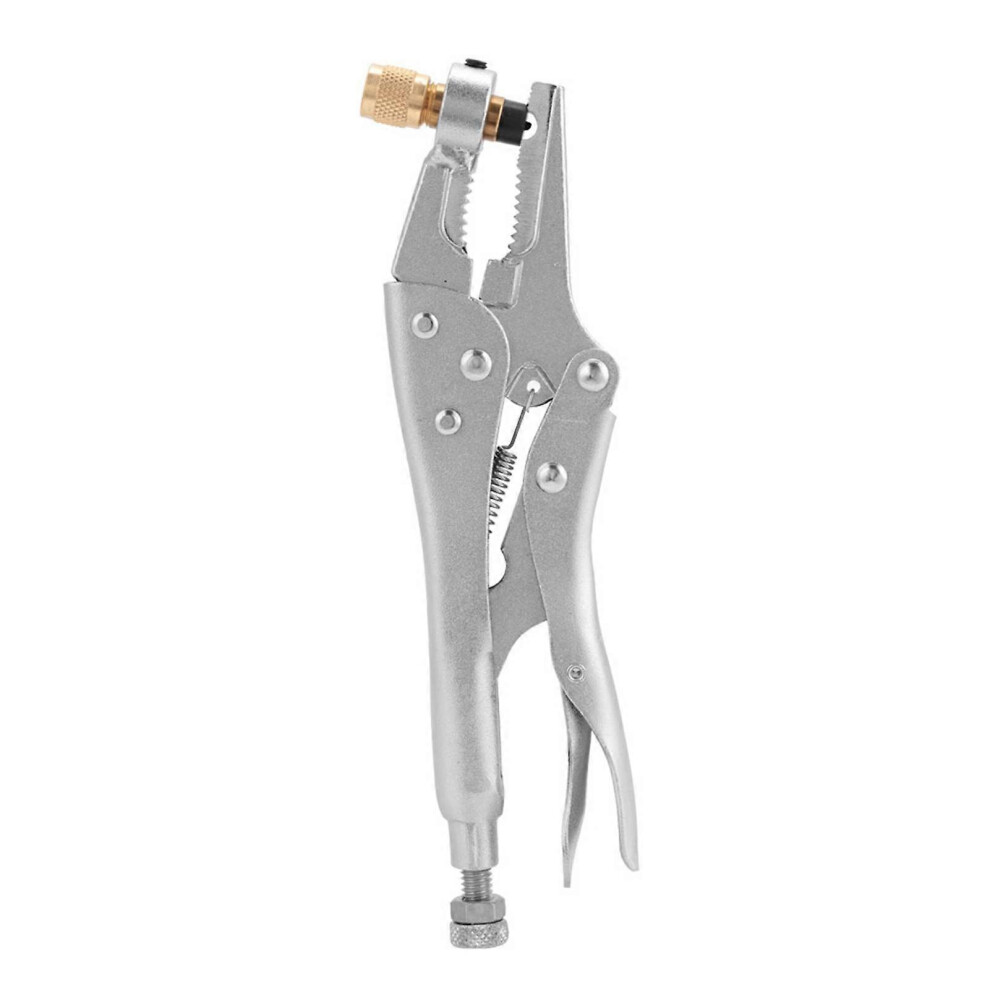 Refrigerant Recovery Refrigeration Tube Locking Plier Ch-308 Steel 1/4" Sae Interface For Ac Tube Puncturing And Refrigerant Extraction 6966168168423