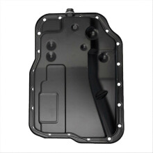 Coppa dell'olio della trasmissione con guarnizione XS4Z7A194AB compatibile con Ford Focus C-MAX Transit Connect, ricambio in alluminio nero