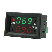 DC 12V 20A Digital Time Relay Module Dual Display 0.56 Inch Timer Switch 0-999s/min/h Timing Range 6 Working Modes Jixopn
