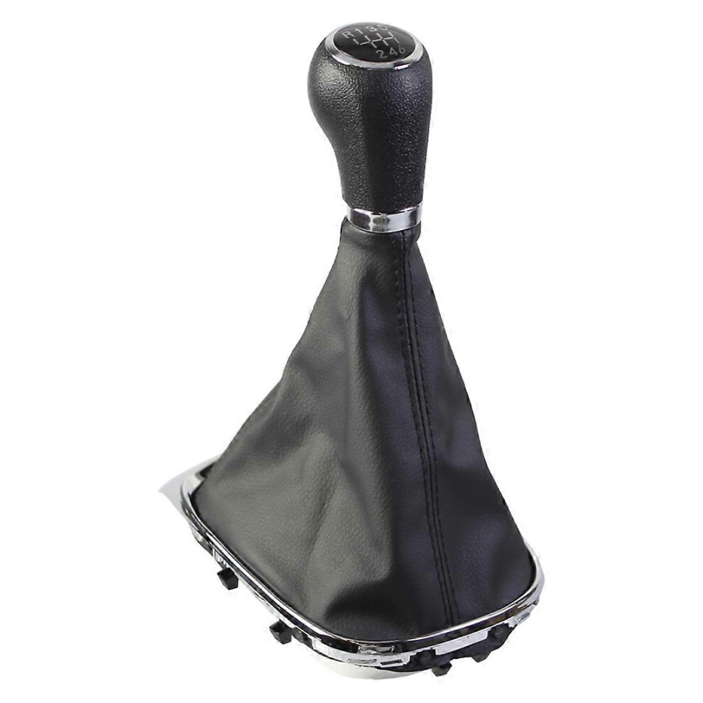 Gear Shift Knob 5 Speed Mt Compatible With Trax Standard 2011-2020, Abs Direct Replacement, With Gaiter Boot Cover Black 6966168171775
