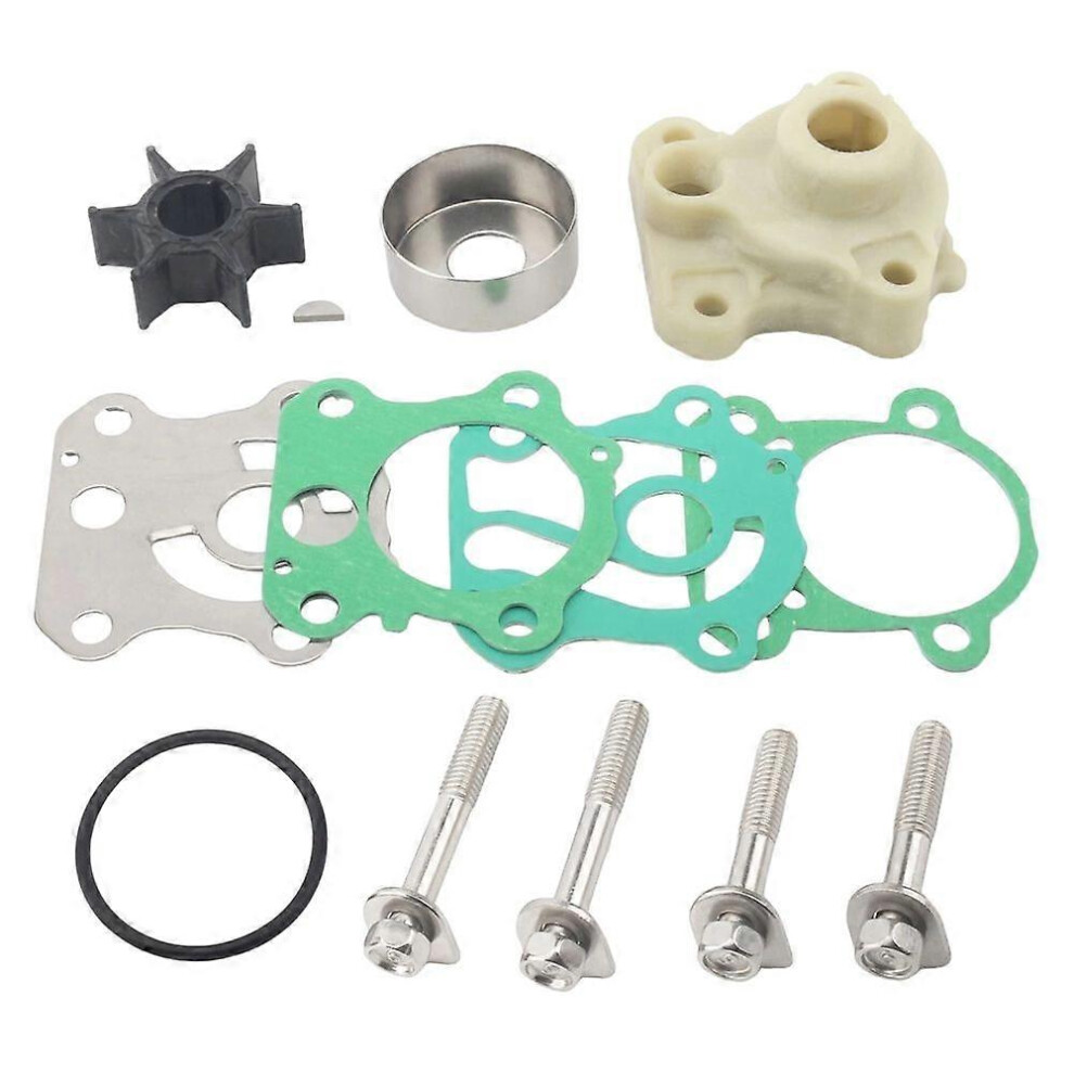 Water Pump Impeller Kit Compatible With Yamaha Outboard 2-Stroke 4-Stroke 50Hp 60Hp 70Hp 1992-2017 Oem 6H3-W0078 18-3466 6966168173731
