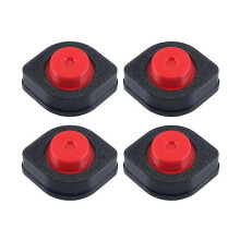 4PCS Anti-Vibration 3D Printer Feet Compatible with Snapmaker U1 Anti-Slip Anti-Shock Dust-Proof Low Noise Black Red