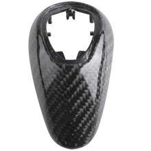 Gear Shift Knob Cover Compatible with BMW M2 M3 M4 M5 M6 F87 F80 F82 F83 F10 F12 F13 F06 Real Carbon Fiber 3K Twill Weave