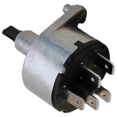 Interrupteur Rotatif Feux Compatible avec John Deere Tracteur Moissonneuse AL36529 Noir Argent
