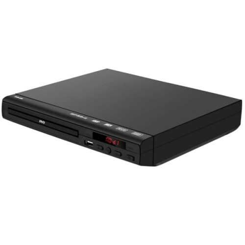 Lecteur DVD/CD multizone avec télécommande et câble AV pour lecture sur téléviseur