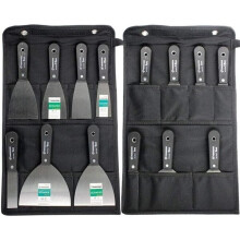 7-Piece Scraper Set, 1"-5" Flexible Steel Blades in Oxford Storage Bag for Drywall, Caulking & Wallpaper