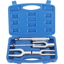 Tie Rod End and Ball Joint Remover Set Compatible with Universal Cars, 3 Opening Sizes, Fluted Handle for Quick Removal