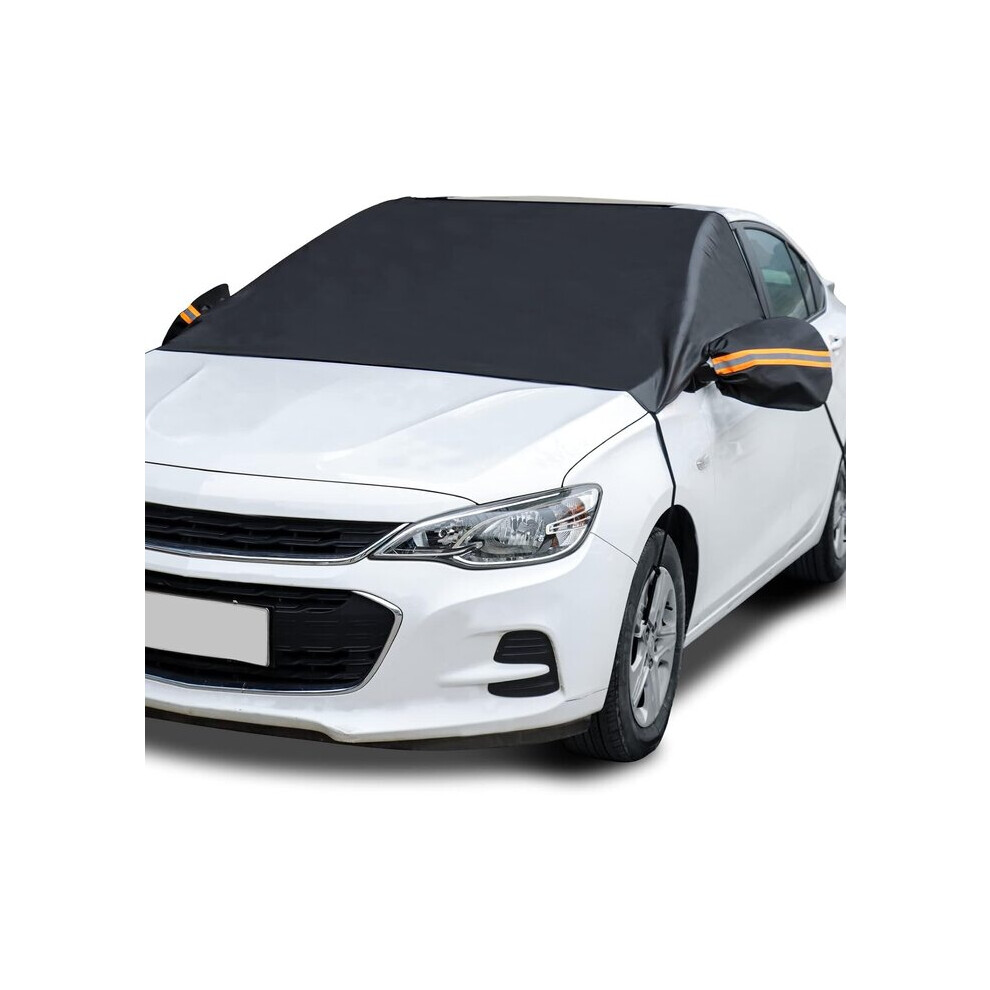Peva Waterproof Windscreen Cover Compatible With Most Vehicles, Windproof Straps & Reflective Strips 6966168176299
