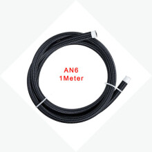 Kraftstoffschlauch kompatibel mit Hochleistungskraftstoffsystemen, Nylon-Stahlgeflecht, 1 m, -40 C bis +176 C, 500 PSI