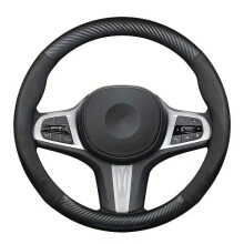 Steering Wheel Cover Compatible with Universal Fit All Season Moisture Absorbent for Enhanced Grip