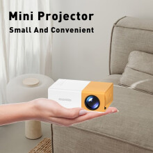 LCD Video Projector 720HD & 1080P Resolution, 1000LM Brightness with Built-in Speaker for Home Entertainment