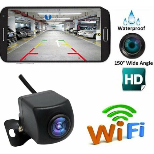 Wireless Backup Camera Compatible with iOS Android, CMOS Sensor, Night Vision, Licence Plate Light Mount