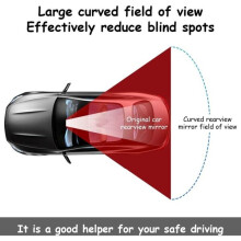 Car Rearview Mirror Compatible with Most Cars SUVs Trucks Anti-Shake Design Panoramic Wide Field of Vision