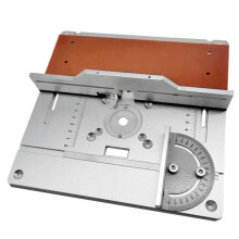 Universal Milling Table Plate Compatible with Electric Trimmers, Aluminium Alloy with Bakelite Support & Anodised Holes