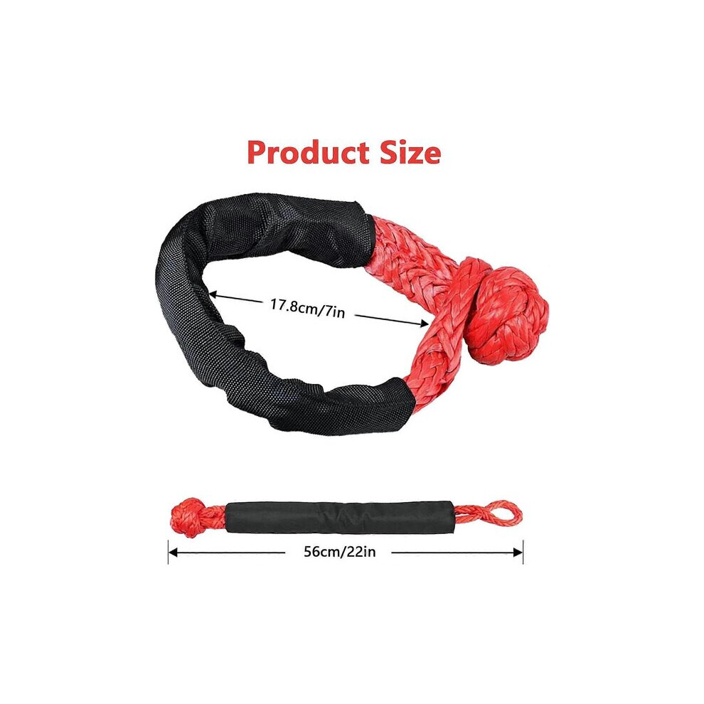 Soft Towing Rope 17 Tonne Breaking Strength With Protective Cover For Camping & Marine Use 6966168183884
