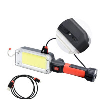 Wiederaufladbare Taschenlampe mit Magnet, 700 Lumen COB-LED, USB-aufladbar, für Arbeit und Zuhause