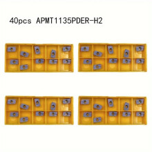 APMT1135 Carbide End Mill Insert compatible with Sandvik APMT1135PDER-H2 for Steel Turning and Milling Operations