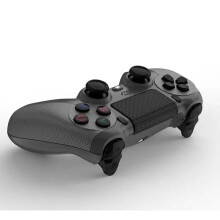 Controller di gioco wireless compatibile con PS4 e PC, design ergonomico con joystick precisi.