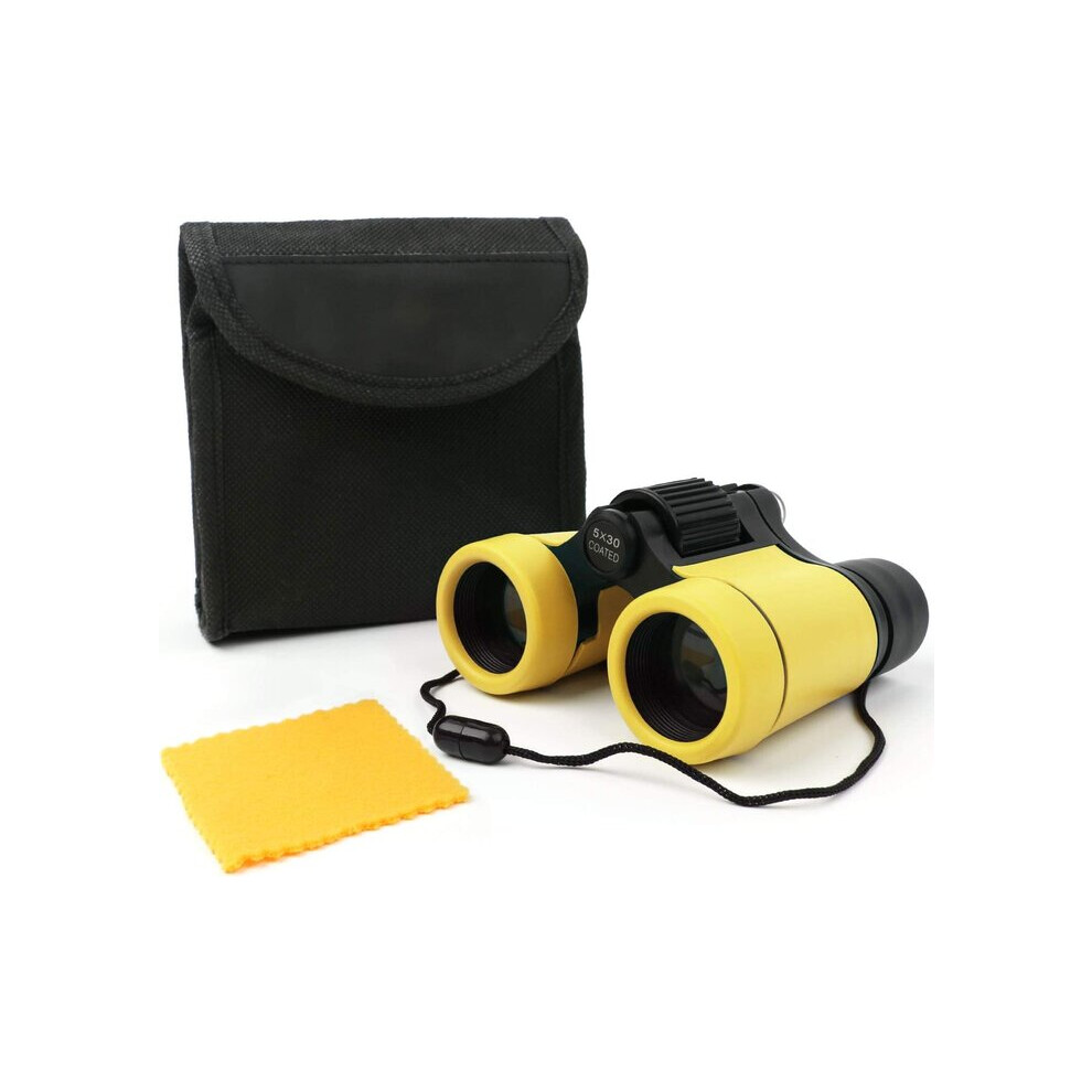 Kids Binoculars, Adjustable Focus & Soft Rubber Grip, 4X30mm For Educational Learning And Stargazing 6966168185574