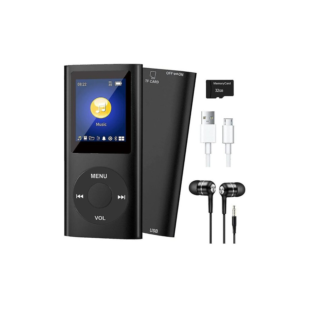 Mp3 Player With Professional Noise Reduction, Bluetooth 5.0, 32Gb Tf Card, 40 Hours Playback 6966168185154