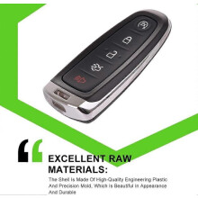 Carcasa de llave plegable compatible con Ford Edge, Explorer, Escape, Focus, Taurus, diseño a prueba de golpes