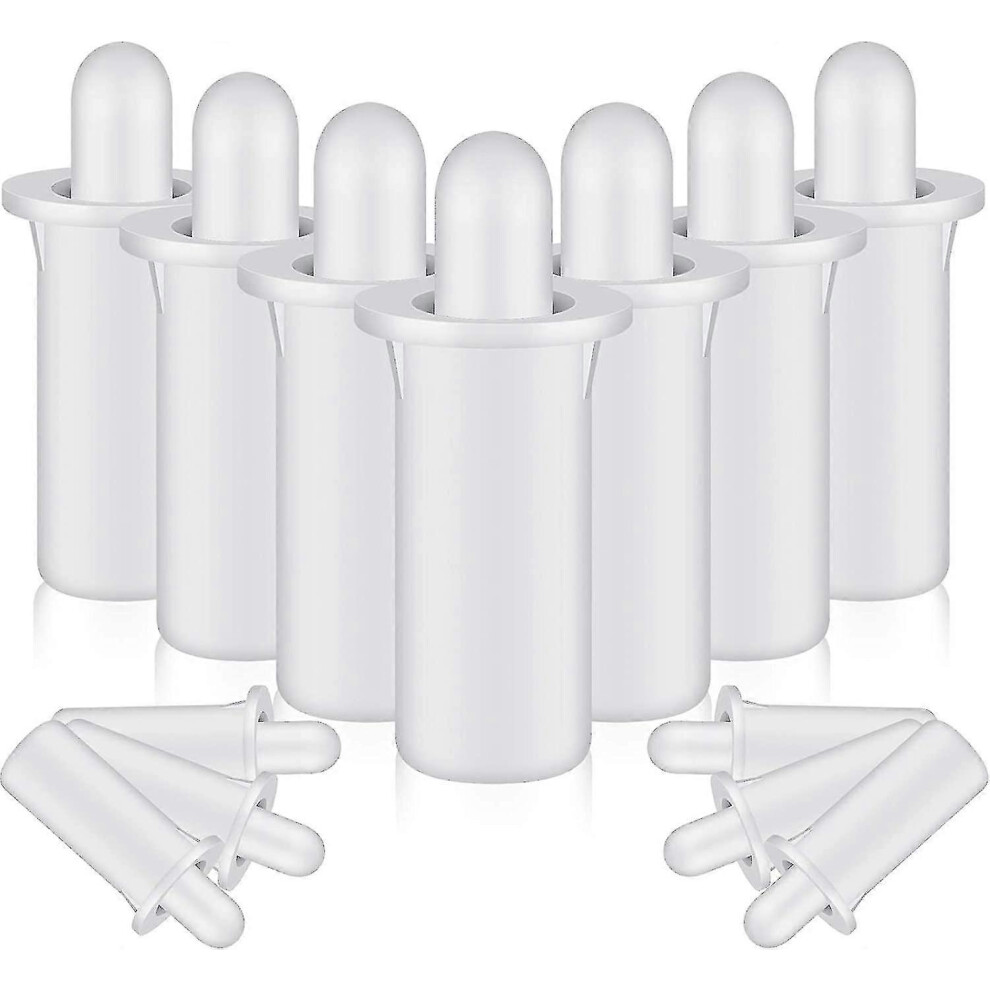 Spring-Loaded Shutter Repair Pins 40 Pack White Plastic Replacements For 5/32 Inch Window Plantation Shutters 6966168163831
