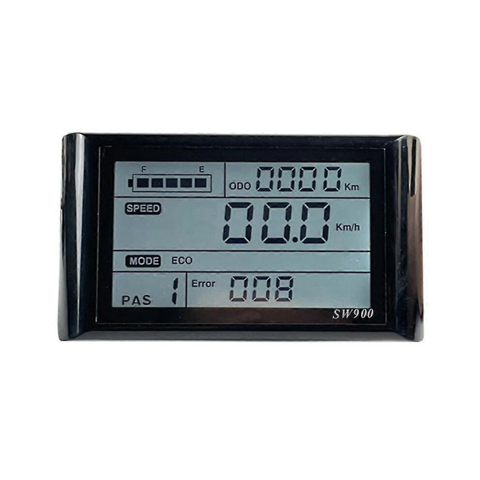 Sw900 Ebike Lcd Display Electric Bicycle Speedometer 24-72V Waterproof Handle Mounted Multi Setting Mileage Speed Control Instrument 6966168037743