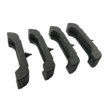 Sous supports de radiateur 4 pièces compatible avec GM 1968-1981, caoutchouc noir, 8.5x2.5x2cm