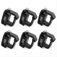 Morsetti di fissaggio per copertura cassone camion in alluminio nero, compatibili con Chevy Silverado GMC Sierra Dodge Ram 1500/2500/3500