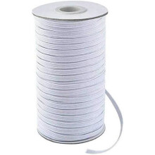 mm elastisch naailint, plat wit elastiek voor naaien, knutselen, kleding, doe-het-zelfprojecten, 91 meter