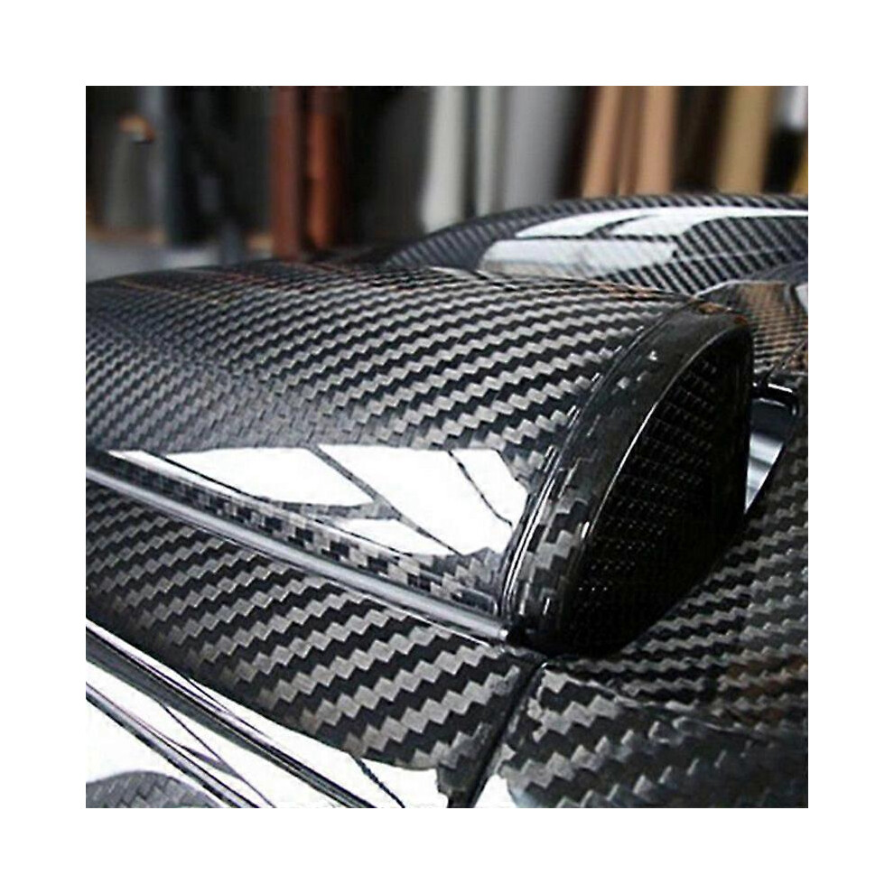 3D Carbon Fibre Vinyl Car Wrap Super Glossy Big Texture 20Cm X 152Cm Self-Adhesive Bubble-Free Waterproof For Vehicles 6966168039273