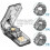 Pill Cutter with Storage Compartment, Food Safe PP Material for Precise 1/2 1/4 Dose 1