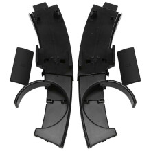 Auto-Armaturenbrett-Getränkehalter-Set links/rechts, kompatibel mit E85 E86 Z4 2002-2008, Schwarz, ABS, 51457070323 51457070324
