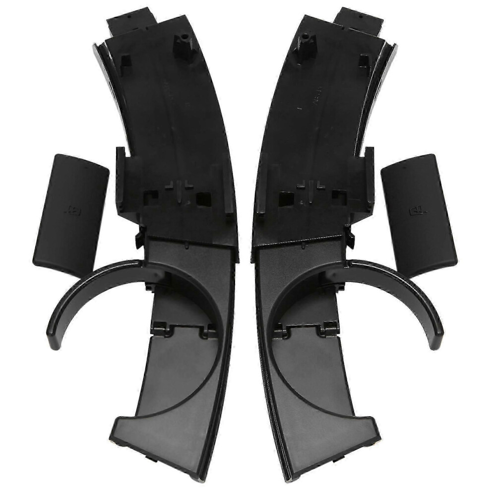 Car Dashboard Cup Holders Set Left Right Compatible With E85 E86 Z4 2002-2008 Abs 51457070323 51457070324 Black 6966168040354