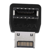 Scheda madre PH74A con adattatore frontale Type-C, USB 3.2 20Gbps, PCB nero, basso consumo energetico