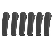 6 PCS Radio Belt Clip compatible with Icom IC-F1000 IC-F2000 Series Radios BP-279 BP-280 Batteries Black ABS Replacement Secure Hold Clips